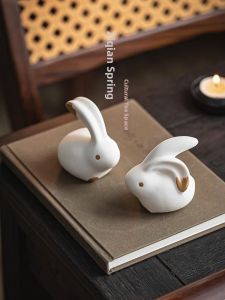 Zodiac Rabbit Style Tea Pet Decoration