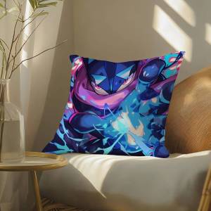 Bandai | Pokemon Adventure Journey Anime Plush Pillow Cover Soft Short Plush Cushion Cover For Sofa Bedroom Home Decor Gift
