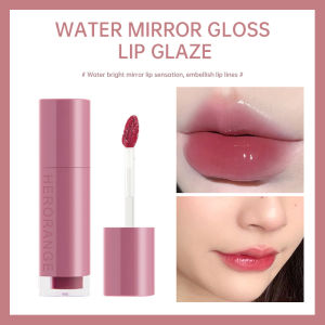 Ta💋.Indah Cermin Wajah Lip Glaze Tahan Air Pelembab Lip Glaze Romantic Tone Lip Glaze
