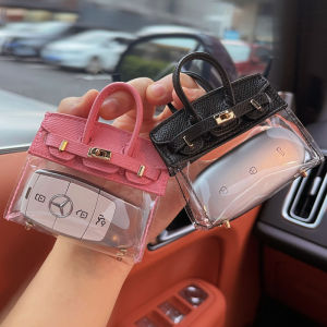 Cute Mini Handheld Key Pouch for Buick Mercedes Ideal L6L7L8L9 Womens Car Key Bag PU Material Driving Personal Accessories