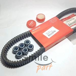 Vanbelt Assy Genio Beat FI new LED Assy Plus Roller K0J BONUS GEMUK CVT HONDA V BELT BAN PENGGERAK