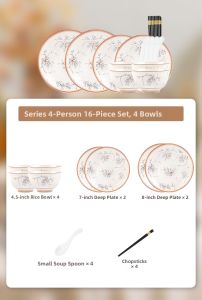 KANGMO | Japanese High-end Retro Lightweight Luxury Ceramic Dinnerware Set