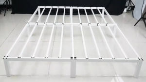 UPSEN No Screws Assembly Metal Bed Frame Iron Bed Frame 180CM/150CM/135CM/120CM Bed Frame Thickened Steel