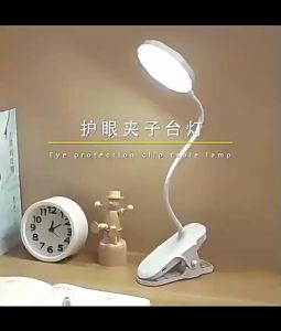 LED Desk Lamp Clip Eye Protection USB Dimming Touch Foldable Learning Reading Office Work Lamp