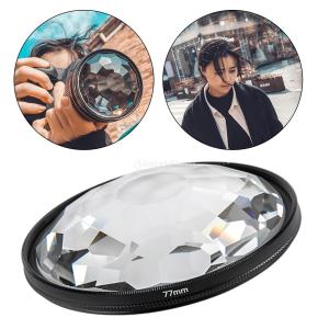 ZYLightt 77mm Camera Glass Kaleidoscope Prism Filter Camera Photography Accesories