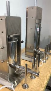 Máy Đùn Xúc Xích -INOX 304- Nhập khẩu nguyên chiếc Loại 3 Lít- 5 Lít chạy bằng cơ chuyên làm xúc xích lạp xưởng dồi