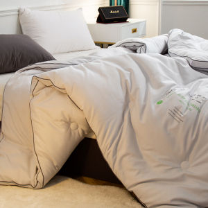 Thickened Soybean Fiber Winter Comforter Queen Size Double-Sided Use Warmth Retention Home Textile Bedding All-Season Quilt