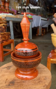 ชุดกรวดน้ำ ที่กรวดน้ำงานไม้