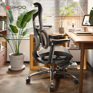 Sihoo Doro S100 Ergonomic Office Chair – Mesh Back 3D Curved Seat Adjustable Armrests & Lumbar Support