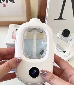 Ultimate Aromatherapy Experience: Fragrance Machine Digital Display Automatic Rechargeable Air Aroma Diffuser & Essential Oil Humidifier