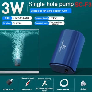 3W-12W Silent Aquarium Oxygen Air Pump with Check Valve Fish Tank Compactor Oxygenator Aquarium Air Compressor Aerator 220v