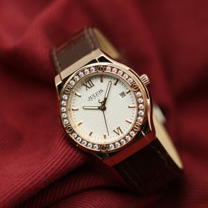 นาฬิกา Julius สำหรับผู้หญิง รุ่น Julius-JA-1395-XYD แบบ Quartz หนังสือเดินทาง เวอร์ชั่นป้องกันน้ำ 30 เมตร นาฬิกาส่วนบุคคล