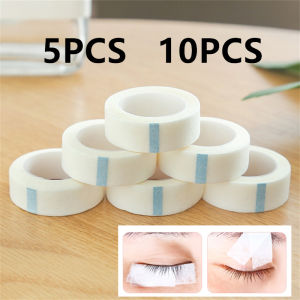 New 5/10PCS 9M*1.25CM Breathable Medical Paper Tapes Eyelash Extension Lint White Tape Eye False Lashes Patch Eyelid Sticker
