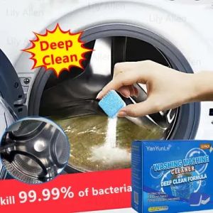 12 Pcs -Washing Machine Cleaner Tablet Pembersih Mesin Cuci Penghilang Bakteri Deep Cleaning Washing