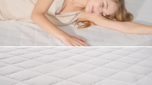 100% Waterproof Mattress Protector Bed Cover Quilted Cotton Mattress Pad Fitted Bed Sheet Machine Washable Leaf Pattern Design Bed Cover Single/Double/Queen/King Size