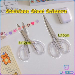 Need. DIY Stainless Steel Scissors Transparent Craft Scissor Stationery School Office Supplies