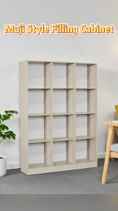 Almari Buku Murah/ Rak Buku terkini baru / DIY REQUIRED & EASY INSTAII /  Sampoint Book Cabinet / Cabinet 3 Tier  / Grey Colour / Wooden Rack Storage Cabinet Organiser / Book Shelf  / Ready Stock