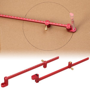 ไม้ Scribing Gauge Center Finder ไม้บรรทัดอลูมิเนียม Scribing วงกลมไม้บรรทัดเข็มทิศสําหรับ Woodturners ชามเครื่องกลึงทํางาน 32 ซม.