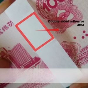 Cash Binding Tape Currency Bundle Straps $10000 Bill Ties Cash Binding Paper Money Seals Practice Vouchers Money Bundling Tape