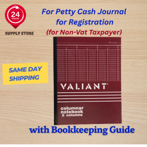 For Petty CashJournal for Registration (of Non-Vat Taxpayer) with Bookkeeping Guide