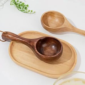 Muỗng Gỗ Lớn Từ Nhật Bản Có Tay Cầm Dài Dùng Cho Súp Mì Cháo - Dụng Cụ Nhà Bếp Tiện Dụng Và Sáng Tạo