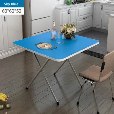 Multipurpose Foldable Rectangular Table for Small Spaces