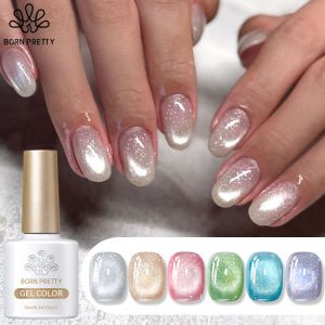 BORN PRETTY 1 Bottle 10ml Mambo Ice Glitter Cat Gel ultra Shine Soak Off UV Gel Nail Art Varnish