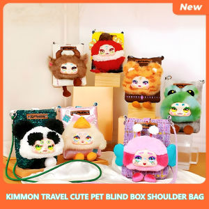 Genuine Kimmon Travel Cute Pet Blind Box Plush Shoulder Bag Fashion Small Shoulder Bag Decorations For Girlfriend Surprise Gifts