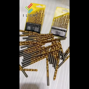 (Fast Delivery)13 Pcs Titanium Twist Drill Bit Set 1.5mm-6.5mm High-Speed Steel Hex Shank Drill Tool