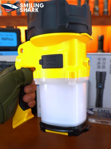 SMILING SHARK LED Flashlight Super Bright Search Light 6Mode With COB Camping Light Type-c Rechargeable Torch Light Waterproof Outdoor Lighting ST3425