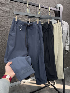 Quần Ống Đứng Rộng Rãi Thoáng Khí Mùa Xuân Hè Ngoài Trời Màu Trơn Mát Mẻ Nhanh Khô Thoải Mái Thường Ngày Cho Nam