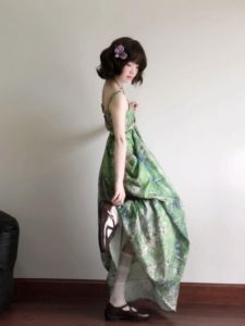 CHANGTONG | Vintage Tea Floral Style Beach Vacation Womens Dress