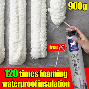 120 times foaming! ! ! Spray Foam Sealer 900g This product is simple to operate effective in waterproofing and heat preservation.（Foam Spray Sealant Spray Expanding Foam High foaming volume sealant polyurethane foam sealant）