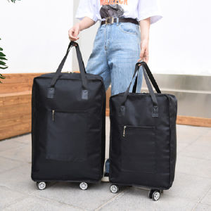 Wheel Luggage Bag Folding Travel Bag Large Capacity Oversized Student Clothes Cosmetics Bag Oxford Cloth Hand-Held Luggage Bag