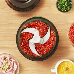 Warhom Portable Meat Grinder 350ML Mini Food Garlic Processor Mixer USB Food Chopper Blender Multi-function Electric Meat Grinder Easy To Clean 电动绞肉机