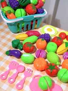 Fruits Vegetables Kitchen Toys Child Games Mini Cutting Toy Set Pretend Play Children Educational Food Toy