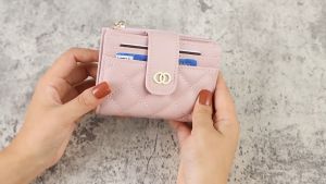 JIVIVIL  Ví nam ví nhỏ mới nữ ngắn Châu Âu và mỹ kết cấu không ví đa thẻ chống khử từ gói thẻ một ví đựng tiền