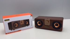 ลำโพงบลูทูธ MN-101 เสียงทุ้มหนักแน่น - ลำโพงลายไม้ 2ดอก