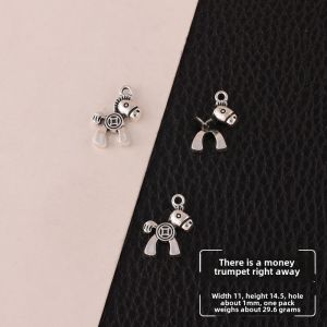 Tibetan Silver Pendant DIY Handmade Accessories Receptacle Spacer Pendant Beaded Bracelet Ornament Material Silver Jewelry Accessories