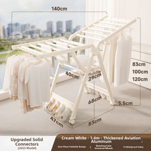 MINGZHI | Foldable Multifunctional Clothes Drying Rack