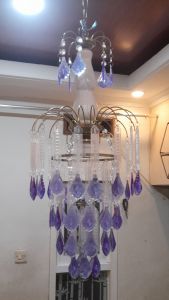 Lampu gantung ruang tamu mewah diameter 30cm