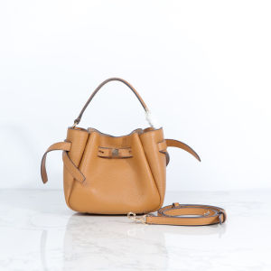 TB Mini Bucket Bag Cowhide Womens Bag Daily Casual Shoulder Crossbody Bag Fashionable and Versatile Commuting Bag