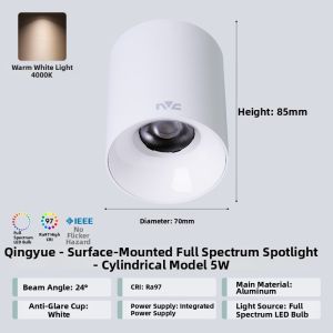 NVC | Surface Mounted Foldable Installation LED Recessed Spotlight