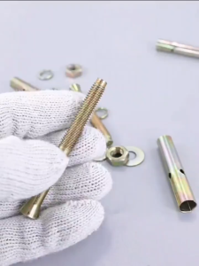 พุกเหล็ก พุกชุบซิงค์ พุ๊กเหล็ก สกรูทอง หัวน๊อต ตัวเมีย แหวนอีแปะ+สปริง ชุบรุ้ง เหล็กกล้าคาร์บอน M6-M8-M10