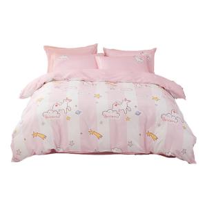 Mercury Home Textiles Pure Cotton Antibacterial Cartoon Bedding Set for Students Dormitory Three/Four Piece Bedding Set