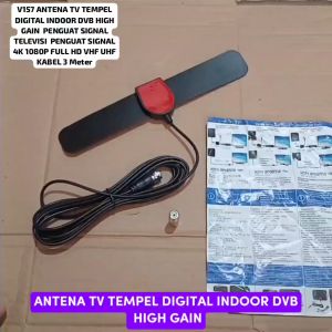 V157 ORI ANTENA TV DALAM TEMPEL DIGITAL INDOOR DVB HIGH GAIN INDOR PENGUAT SIGNAL MULTI SINYAL TELEV