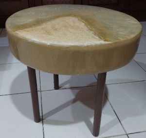 meja tamu resin epoxy minimalis diameter 40 cm