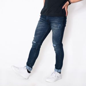 Celana Jeans Pria Skinny Jeans Ripped Pria Terbaru Sobek Lutut