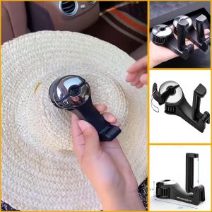 Móc Treo Đồ Kết Hợp Kẹp Điện Thoại Vai Ghế Ô Tô Mobile Car Hook