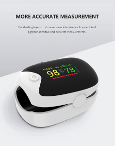 AiQUE Finger Pulse Oximeter Medical Grade SpO2 Monitor TFT Portable Blood Oxygen Saturation Monitor for Adults Seniors